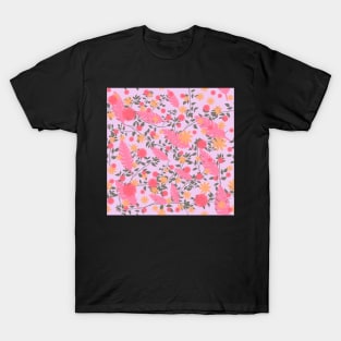 pink floral T-Shirt